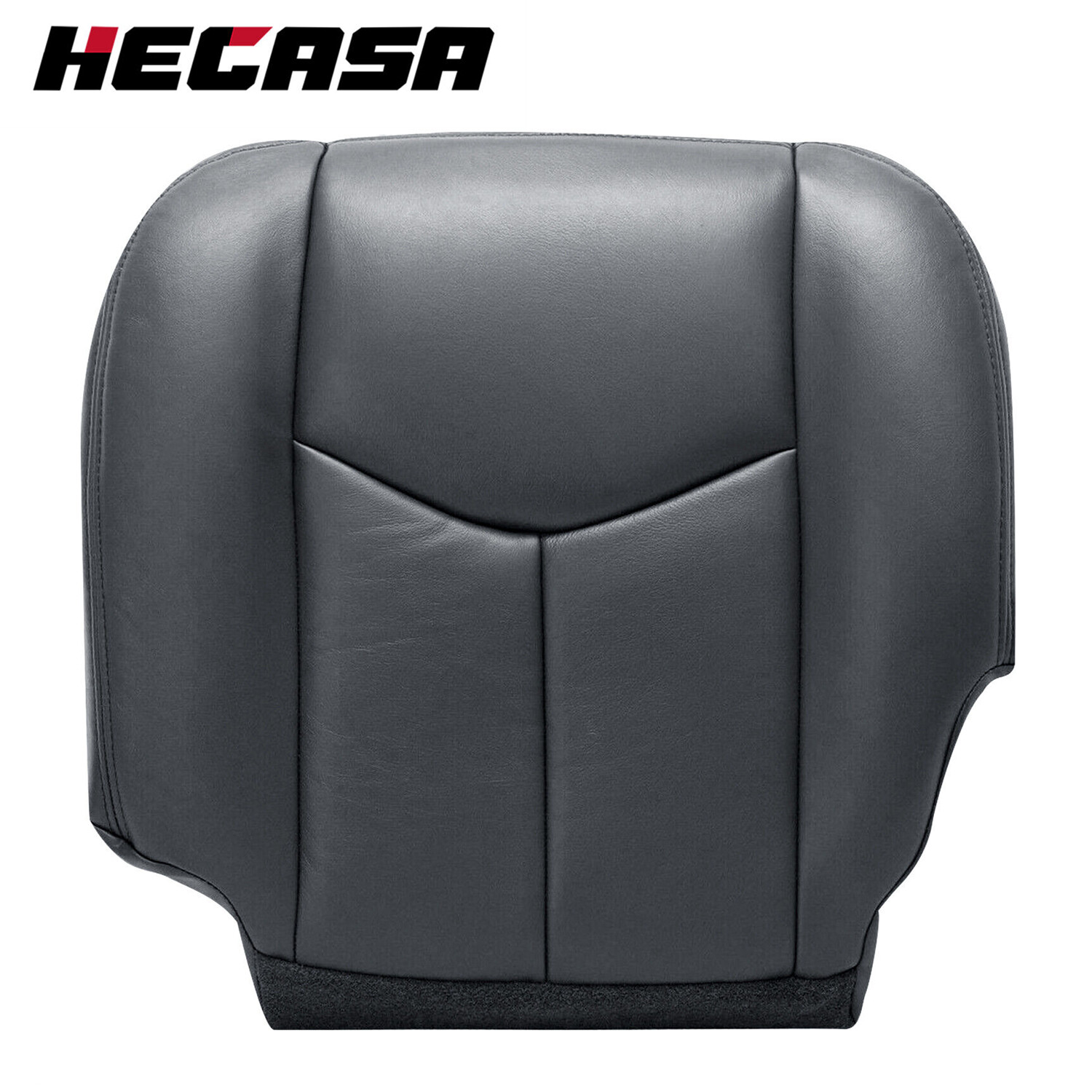 For 2003-2007 Chevy Silverado 1500 2500 HD Driver Bottom Seat Cover Dark Gray