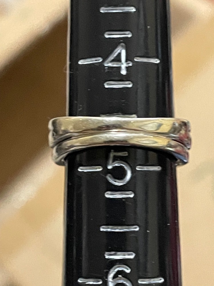 Diamond engagement ring set. white gold size 4.75