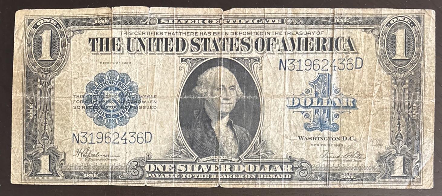 1923 $1 Silver Certificate