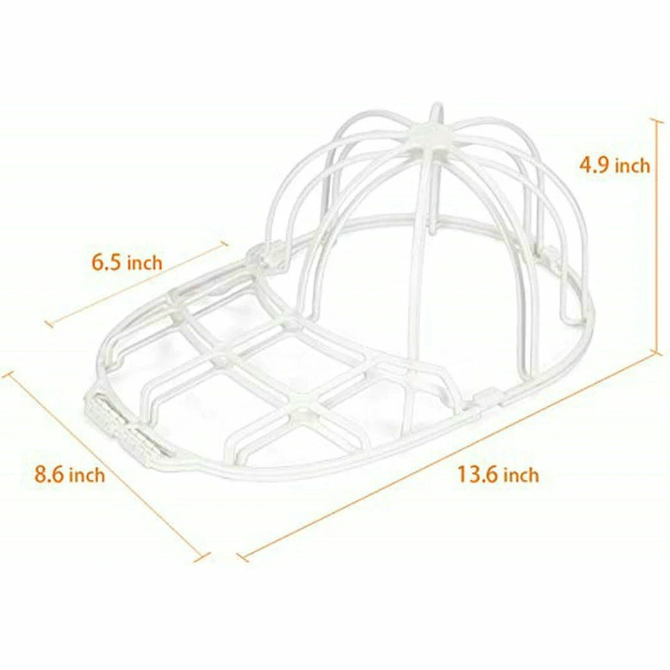 2 Pack Hat Washer Baseball Cap Cleaner Machine Washing Cage Holder Frame Net New