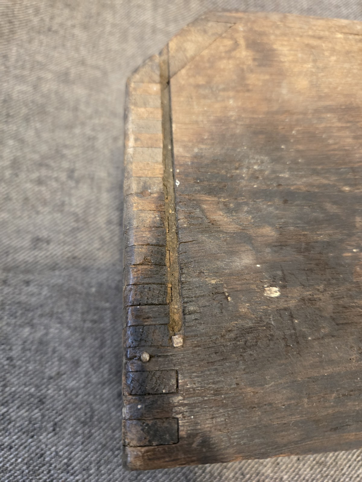 WW1 US ALL ORIGINAL WOODEN AMMUNITION BOX AS USED WITH THE M1917 BROWNING MG