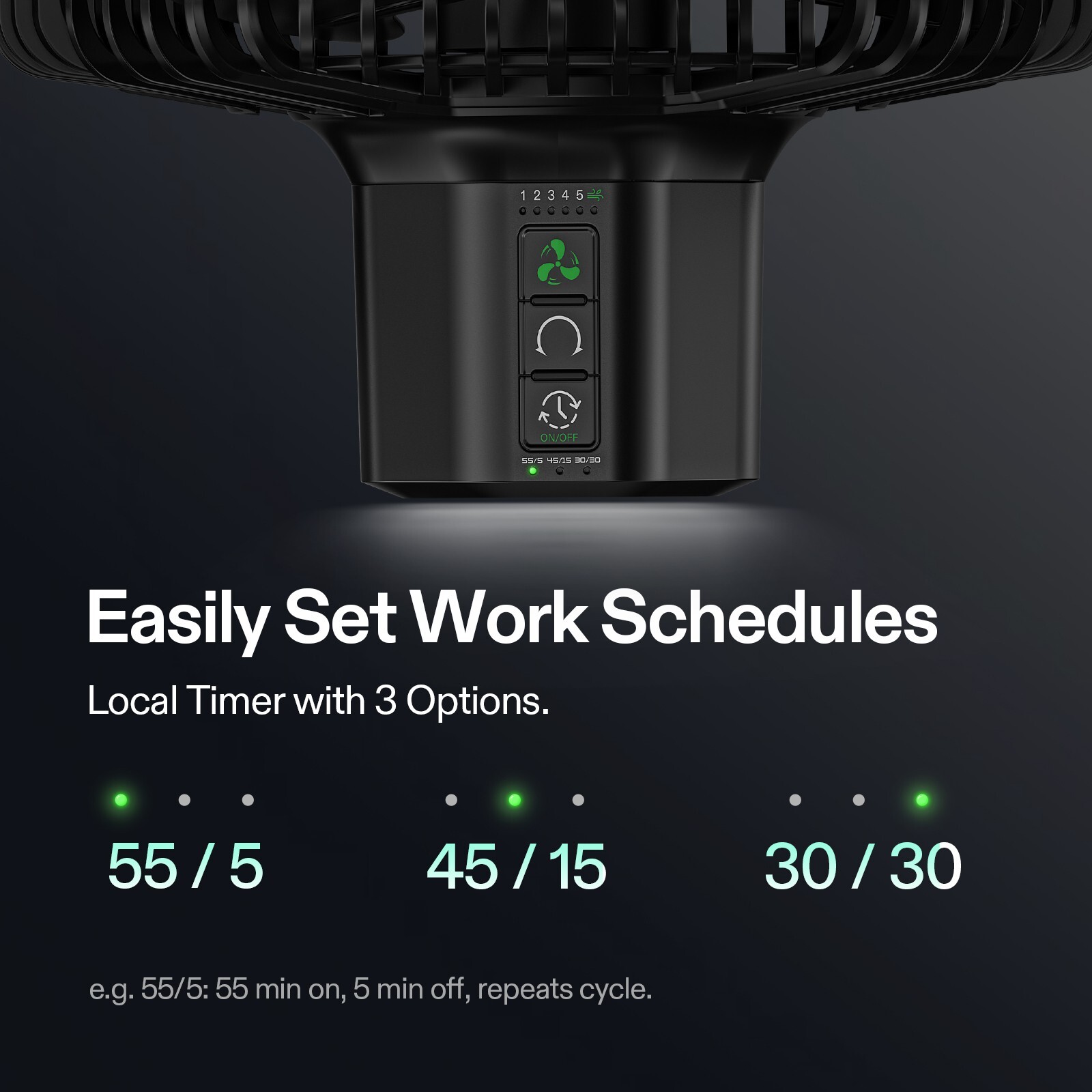 AeroWave E6 Gen2, Grow Tent Clip Fan 6”,5-5-Level Oscillation,10 Speeds,2-Pack