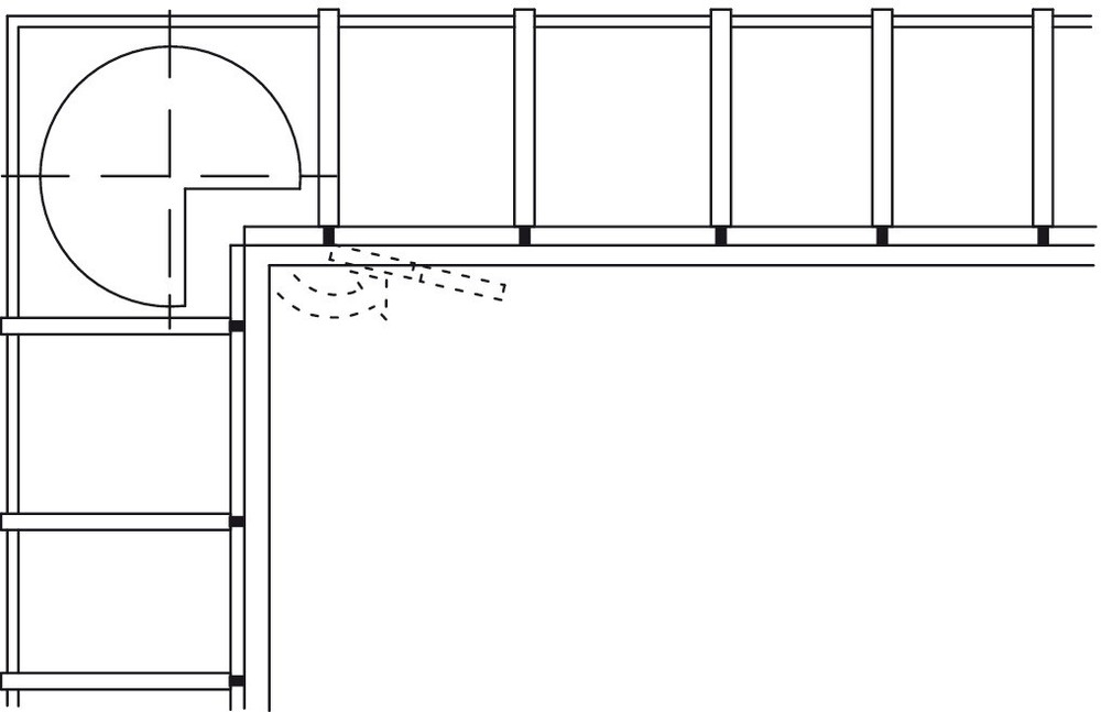 3 PACK Pie-Cut Corner Cabinet Door Hinge with 78-Degree Opening Angle