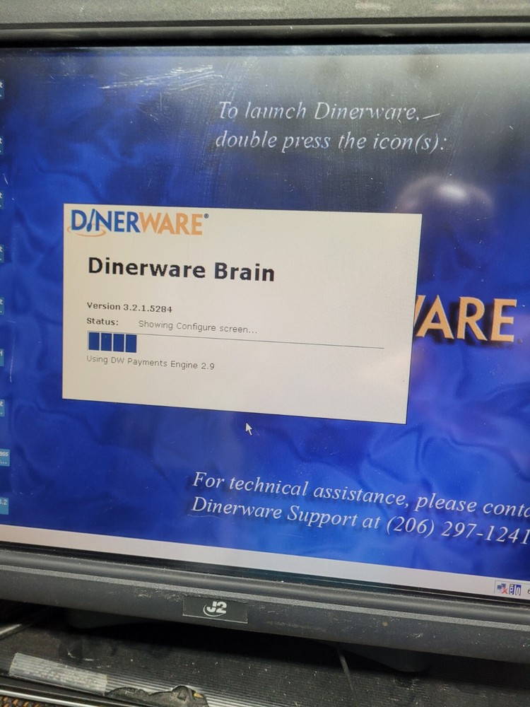 "DISPLAY MODEL" POS Touchscreen J2 615 POS System Intel Atom 1.6GHz,Win 7 615 RT