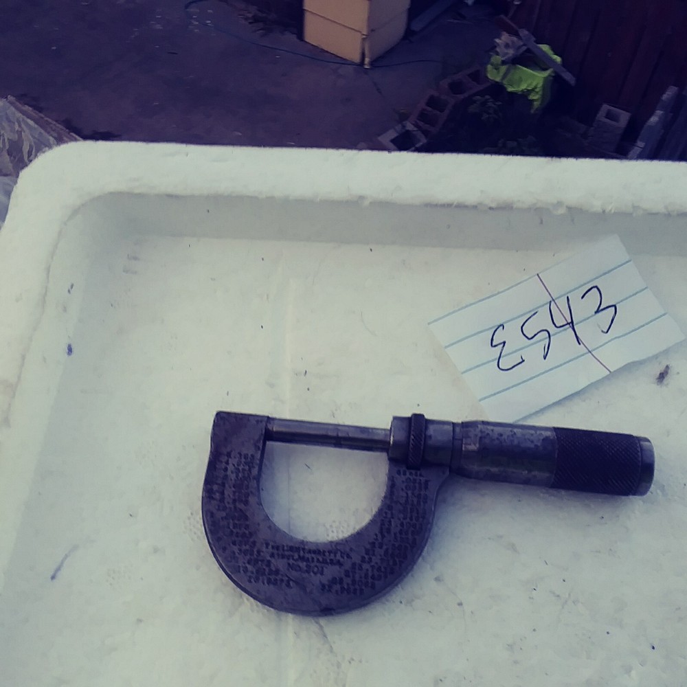 LS STARRETT precision micrometer 1 inch antique original