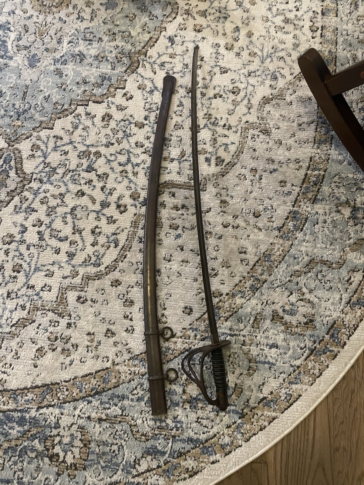 US Cavalry Sword 1906 A.S.Co Marked with Scabbard Original WWI Militaria