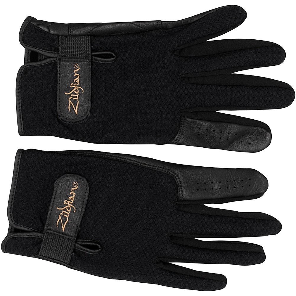 Zildjian Touchscreen Drummers Gloves Medium Black