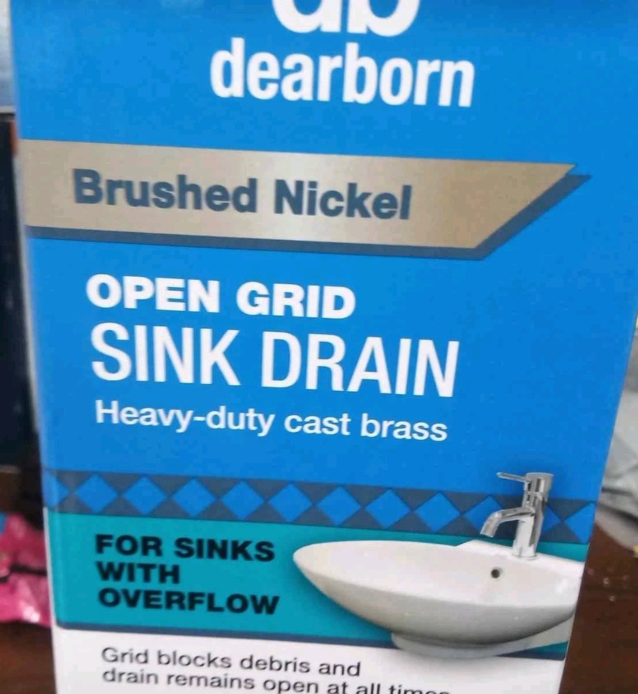 Dearborn Chrome Bathroom Decorative sink drain 1000000447