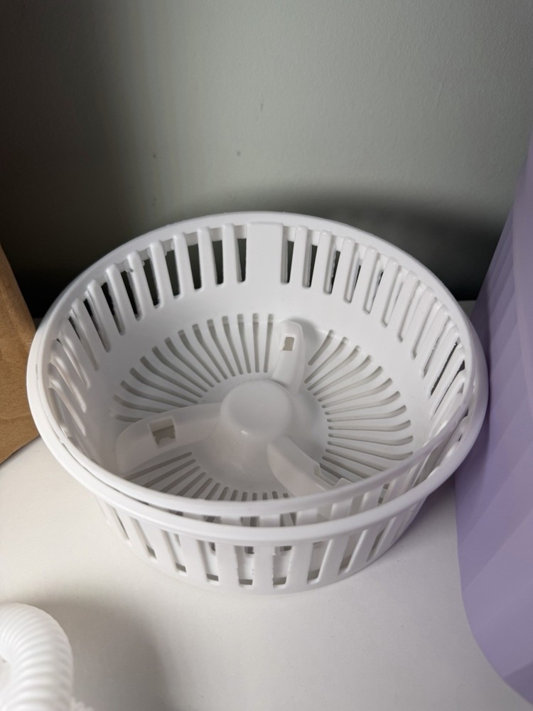 Mini Folding Portable Washing Machine Purple, Dehydration Mode, Timer Settings