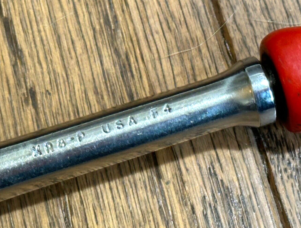 🇺🇸 MAC Tools USA 3/8" DR Ratchet RED Socket Wrench Pear Fixed Head 8" Long