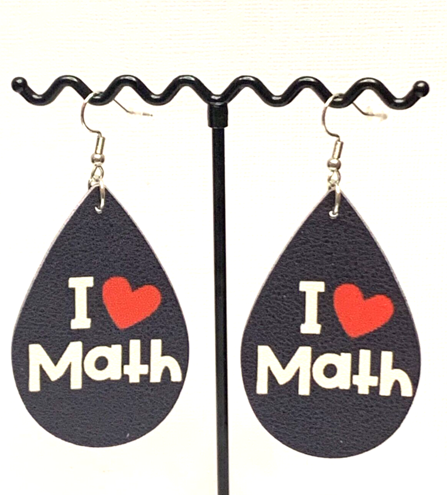 Math Earring, Teacher Earring, Back to School, Educator Earring, Gift Idea, Math