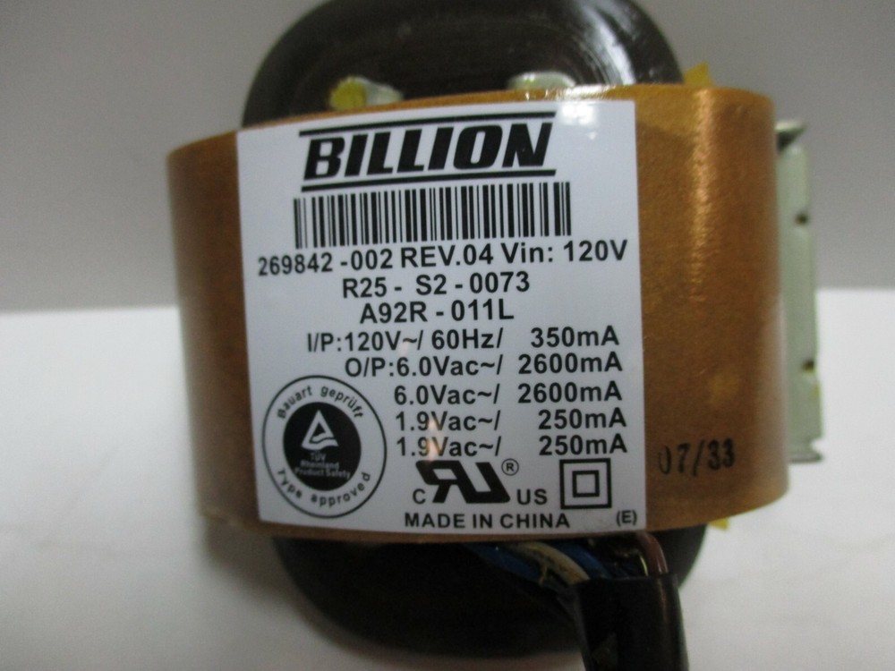 Bose 269842-002 Rev Billion Transformer test working