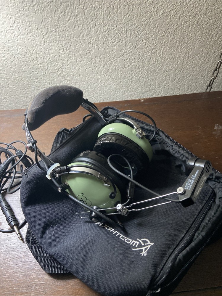 Flightcom Aviation Headsets With Soft Carry Case