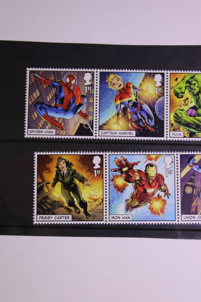 marvel comic stamps
