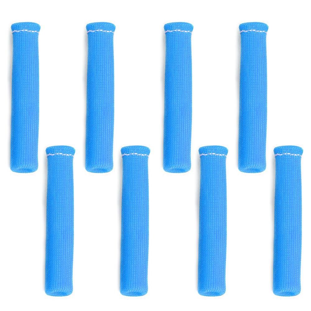 8PCS 1200° SPARK PLUG WIRE BOOTS HEAT SHIELD PROTECTOR SLEEVE for SBC BBC[