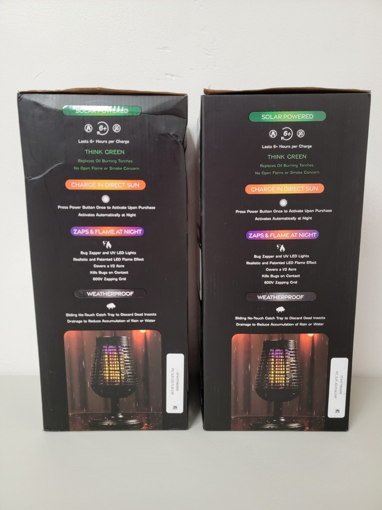 Hodo2GO PIC Adjustable Solar Bug Zapper Insect Killer Flickering LED Flame Torch