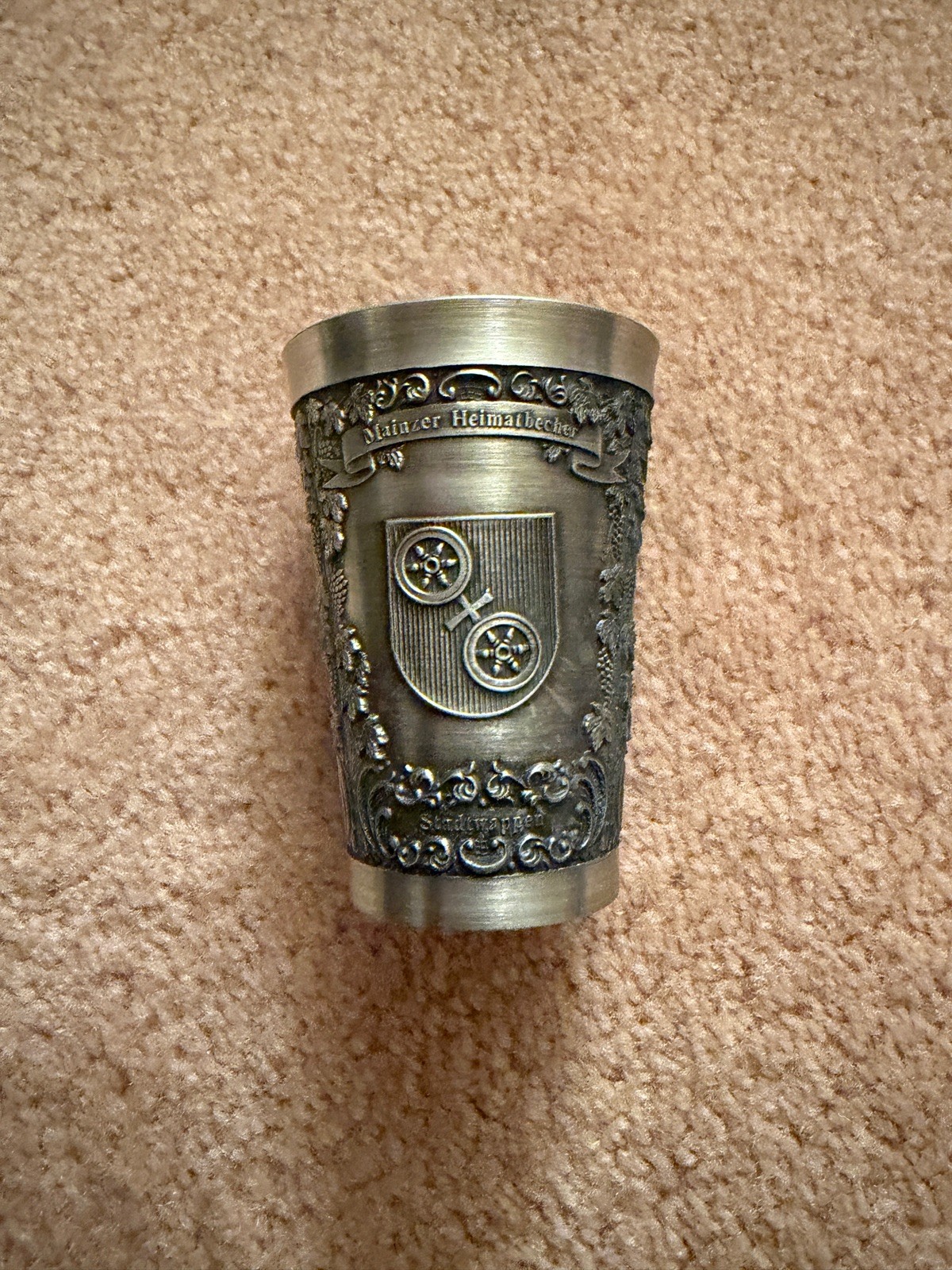 Antique German Pewter Cup