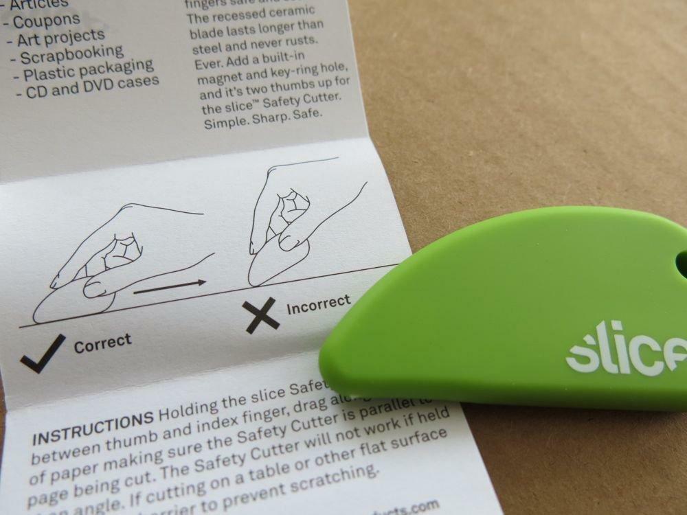Slice 00100 Ceramic Blade Safety Cutter, Green