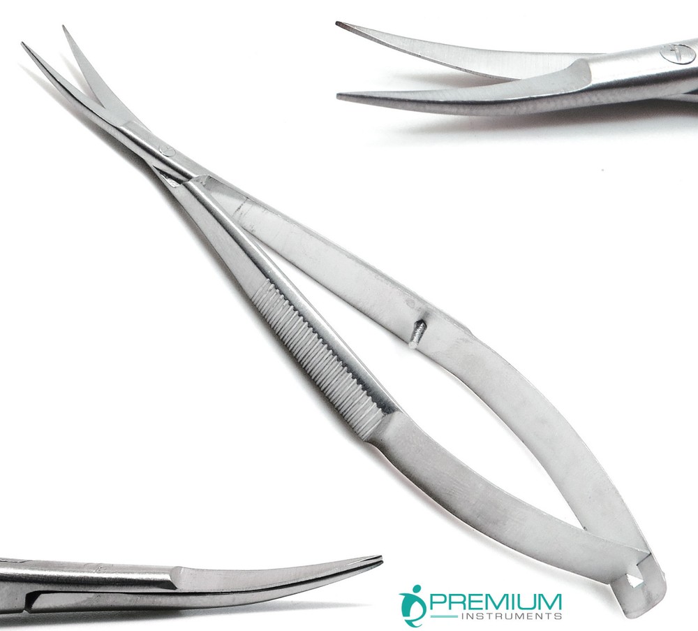 Castroviejo Curved Scissors Sharp/Sharp 4.5" Micro Surgery Premium Instruments