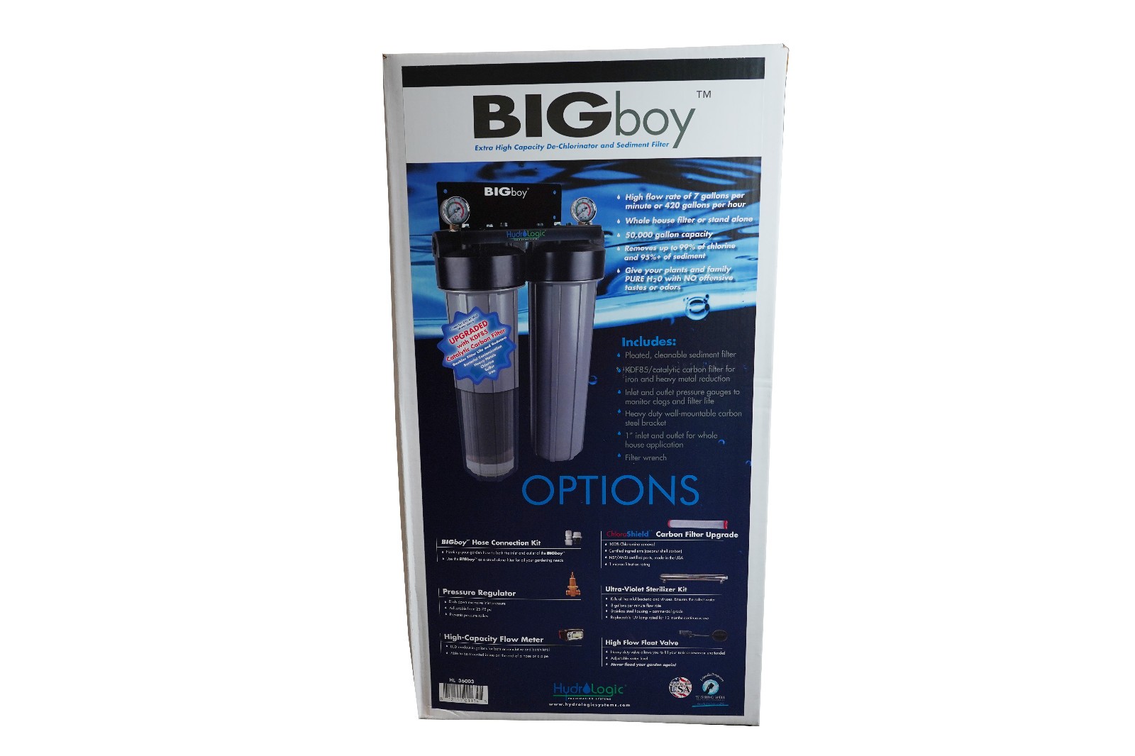 Hydro Logic Big Boy Dechlorinator Water Filter System w/ Upgraded KDF 85 - 7 GPM