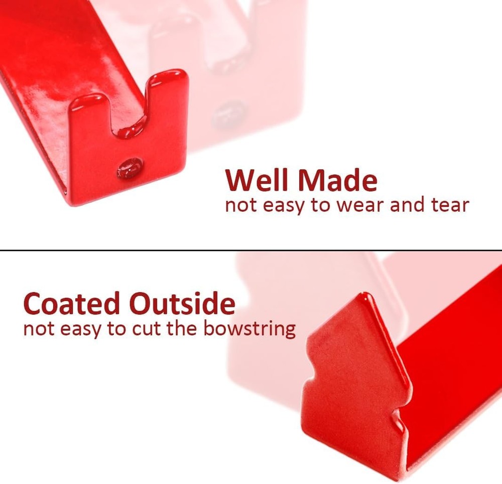 Archery Bowstring Separator and Serving Thread Set Peep Sight Red