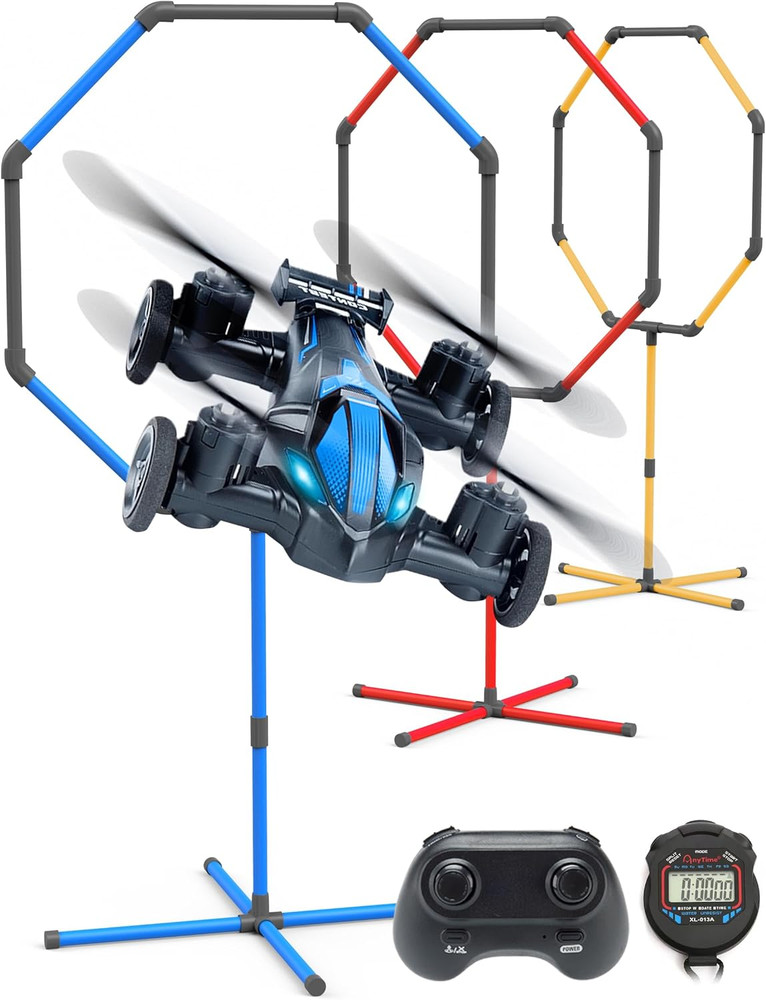 Racing RC Drone with Obstacle Course Kit, Includes 3 Hoop Sizes for Competition