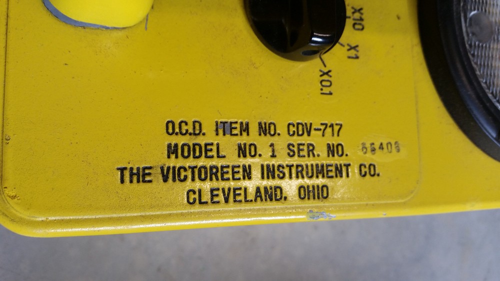 CDV-717 Radiation Detector Zero Selector Switch / Knob Replacement / Repair Part