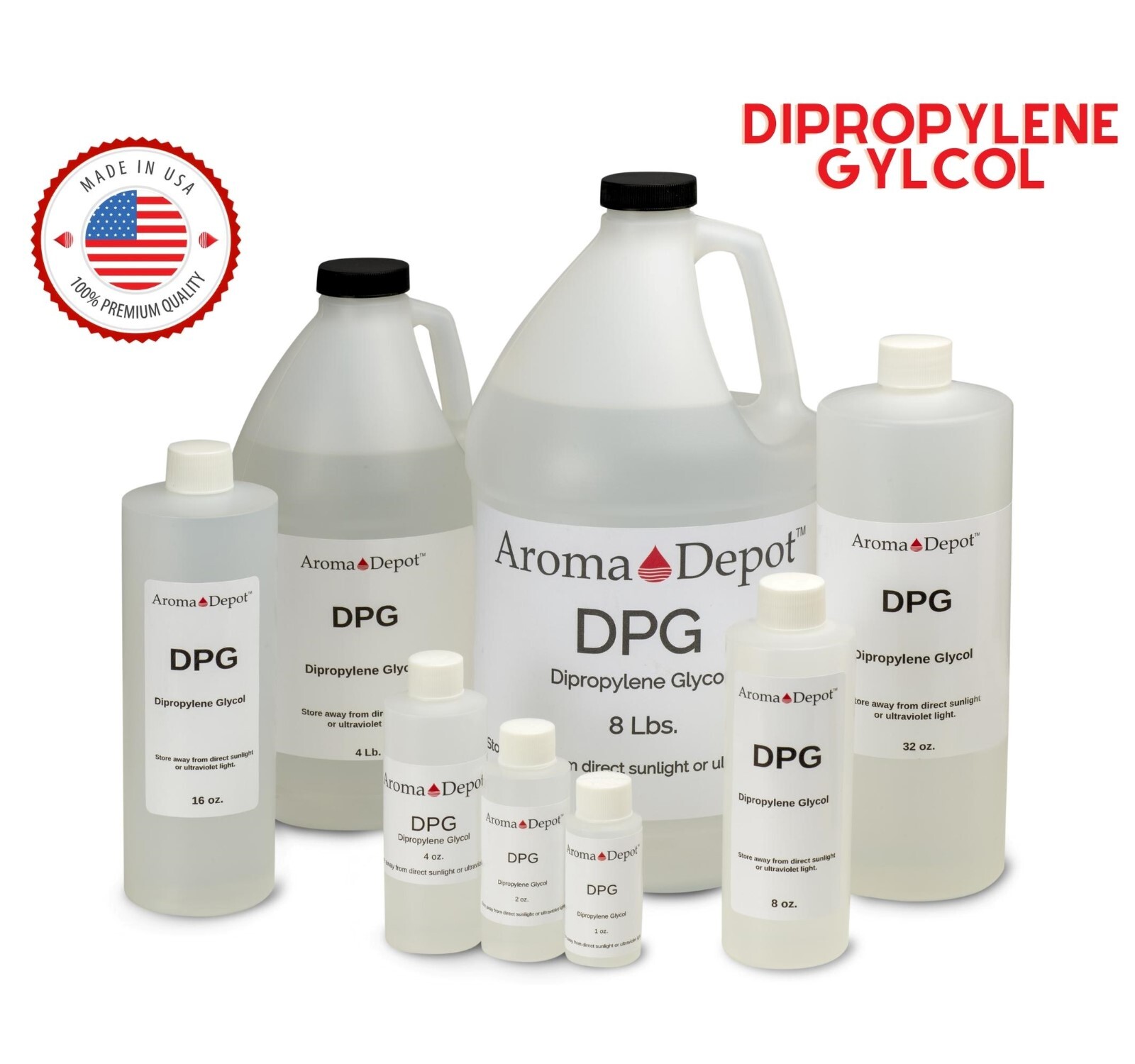 DPG Dipropylene Glycol Fragrance Cutting Oil For Perfumes, Incense, Soap Making