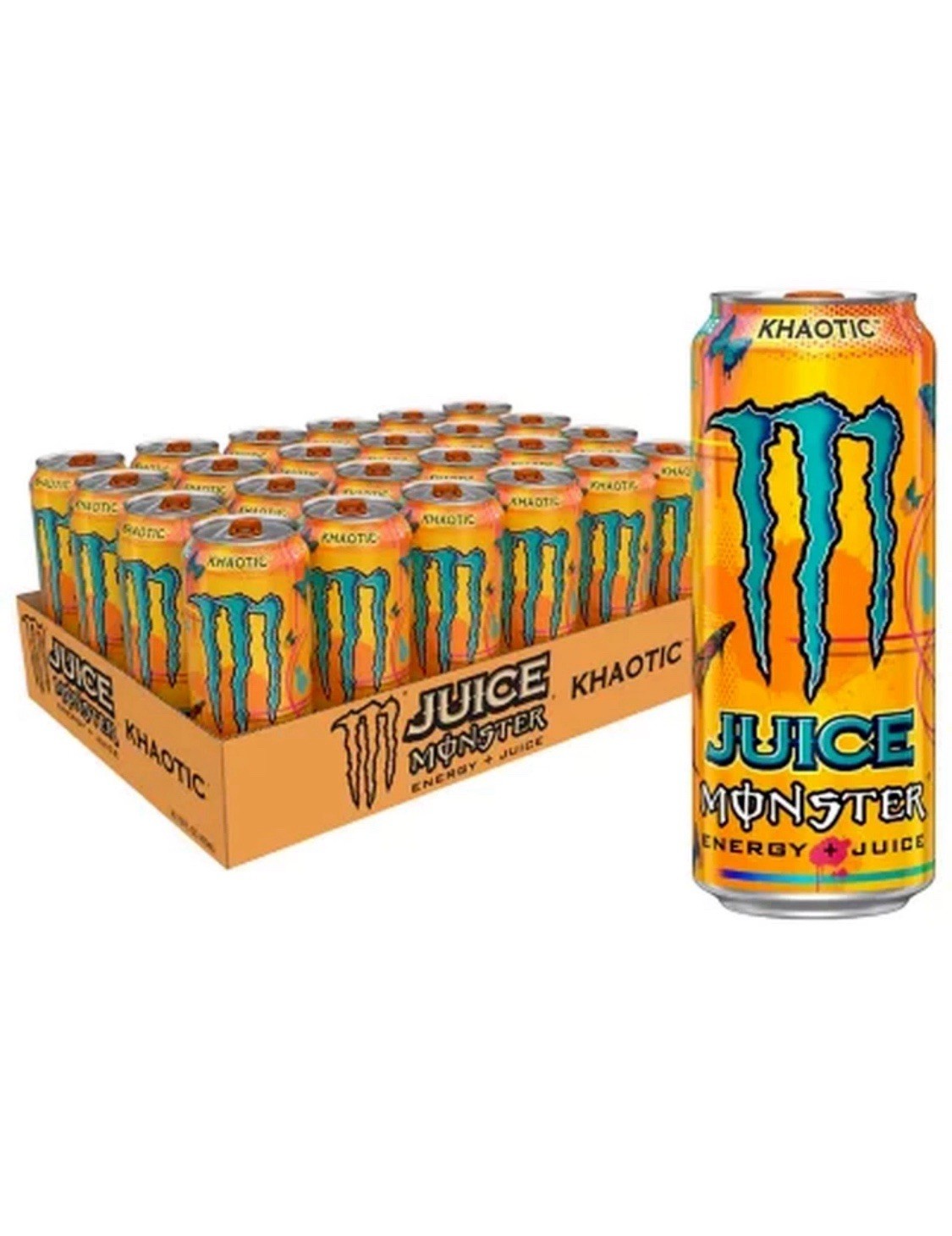 24 Pack Monster Juice Khaotic 16 Fl. Oz Discontinued! Canada Imported. Free Ship