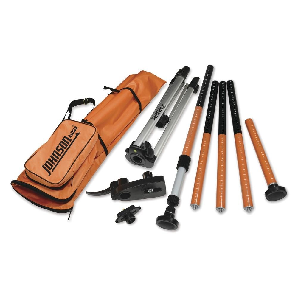 Johnson Level Adjustable Elevating Laser Level Tripod 2.33' to 11'
