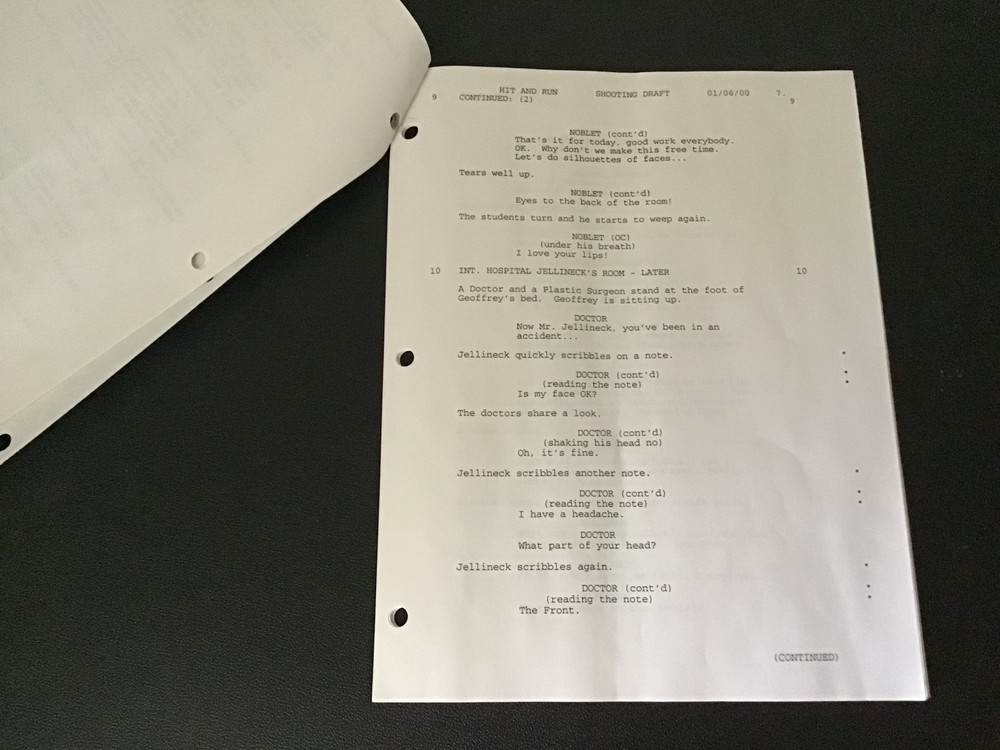 Strangers With Candy Ep. "Hit and Run" Revised Shooting Draft - Comedy Central