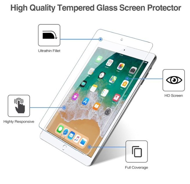 ProCase 1 Pack Screen Protector for 9.7" iPad 6th 5th / iPad Pro 9.7 2016 / iPad