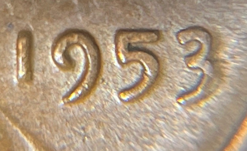 1953 Wheat Penny Error DDO Doubling In Date