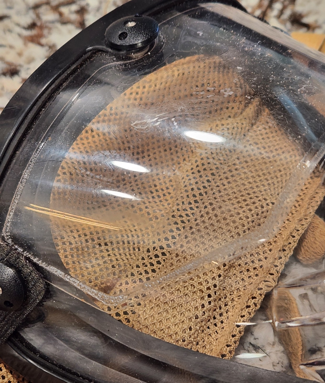 Scott O-Vista Facepiece 803921-02 USED GOOD condition SZ Large SCBA