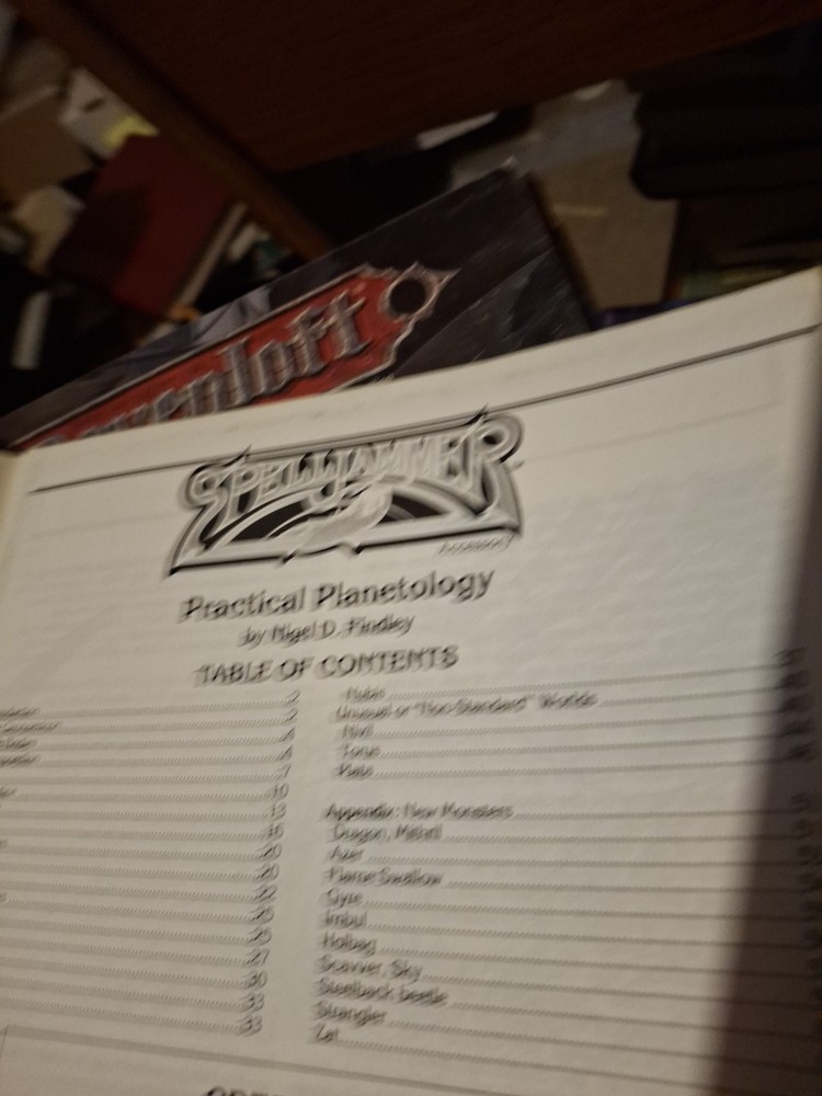 AD&D Practical Planetology with Map - Spelljammer 9328