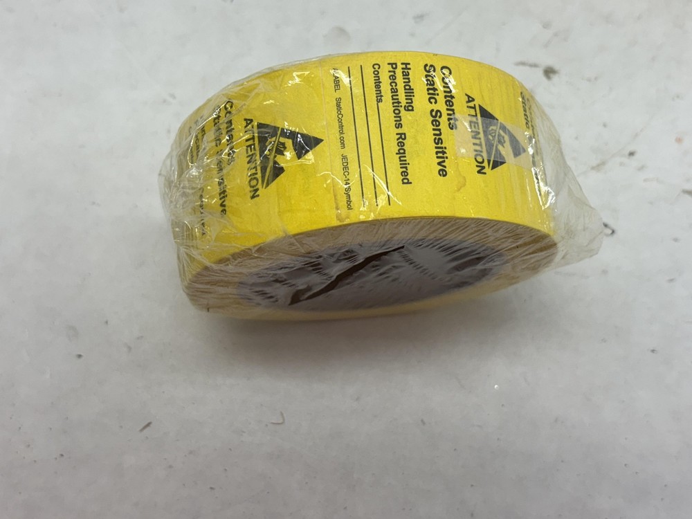 SCS Static Control RS-471 Static Sensitive Labels 1-7/8x2-1/2 500/roll 3 Pack