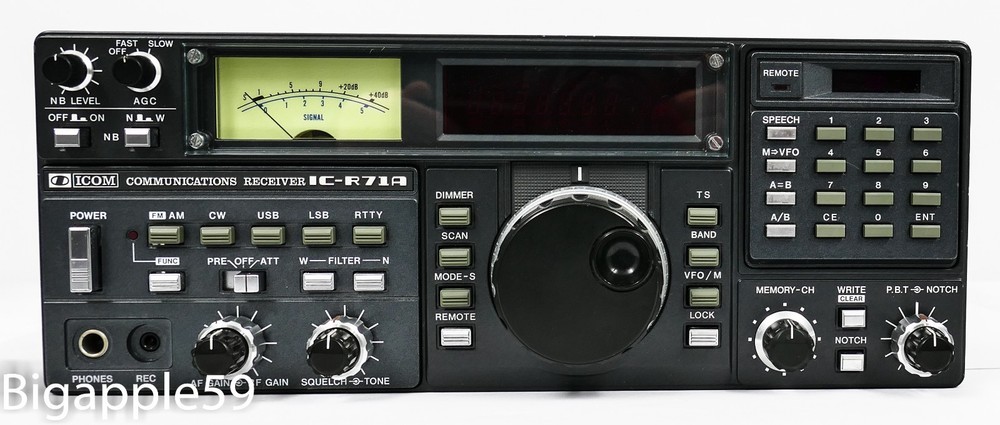 Icom IC-R71A Receiver Complete Front Panel - Replacement  #1
