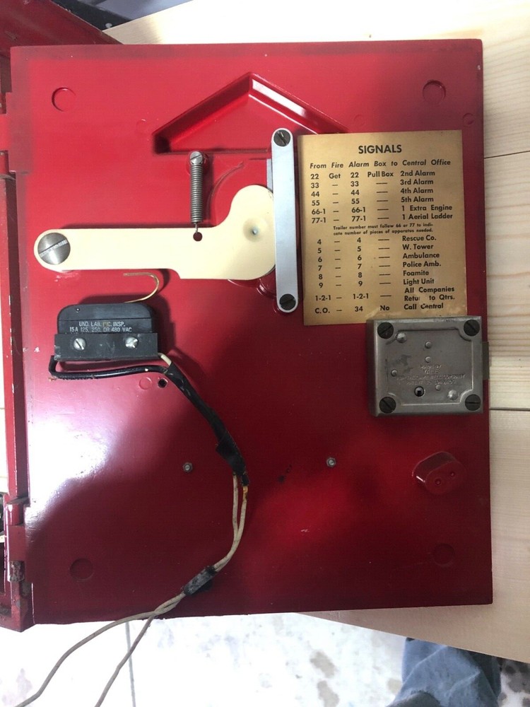 Vintage Gamewell Fire Alarm Call Box 