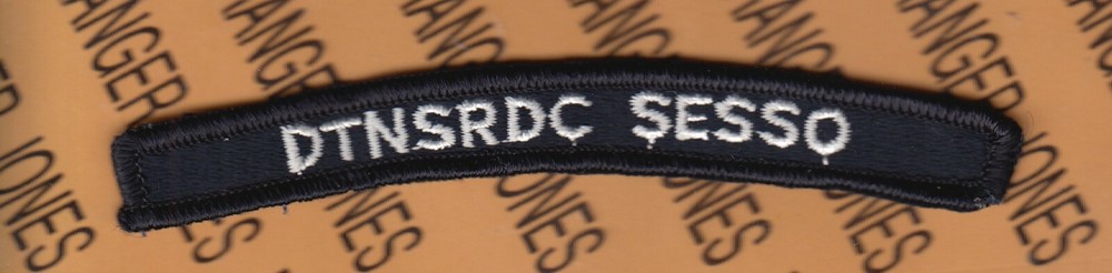 USN Navy tab arc DTNSRDC DT Naval Ship Research Development Center 5" patch m/e