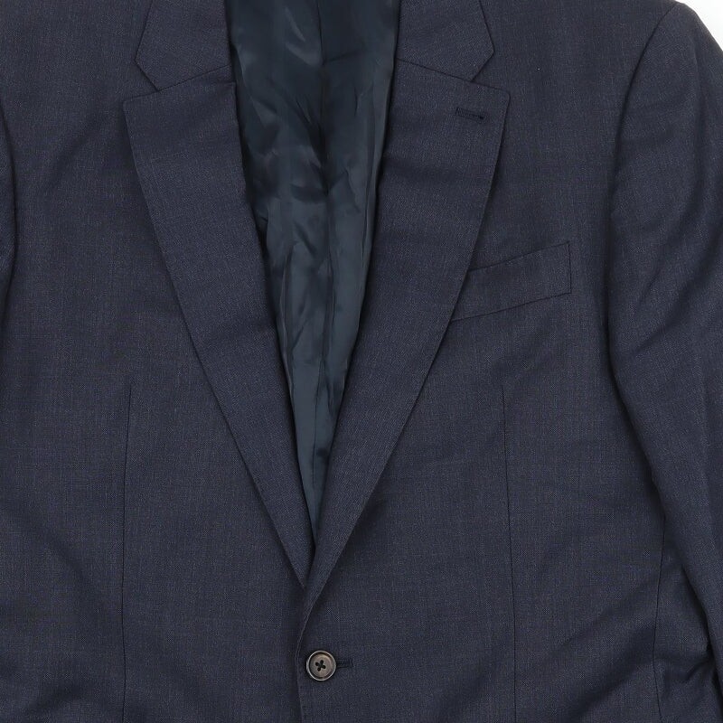 NEXT Mens Blue Wool Blend Suit Jacket Size L