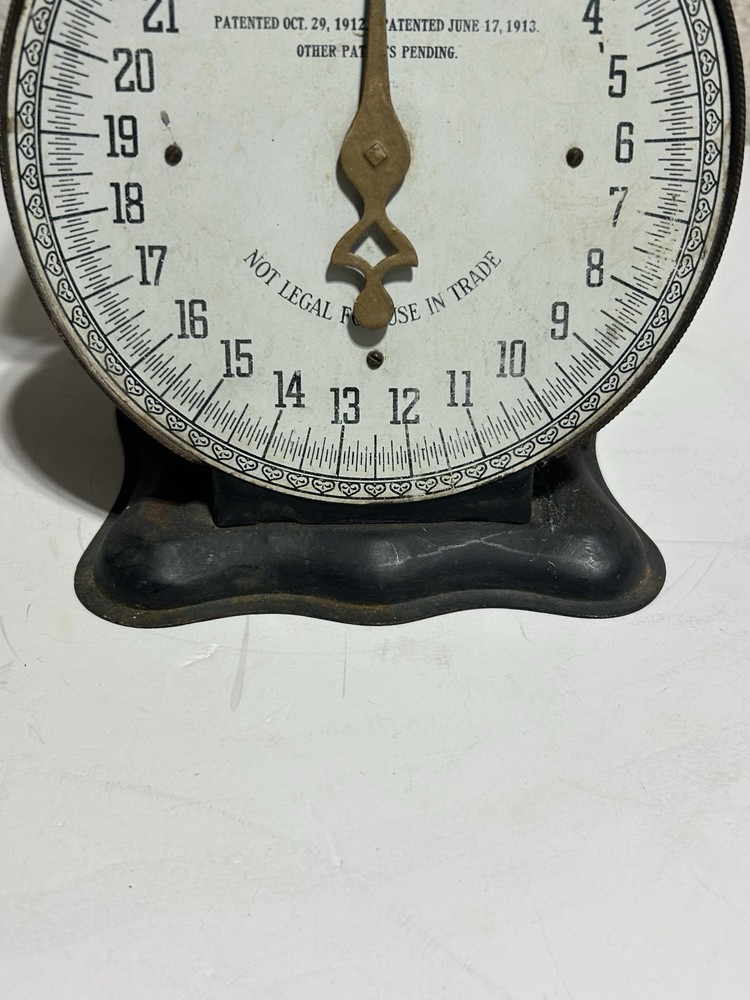 antique kitchen scale 25 pound #4 1912