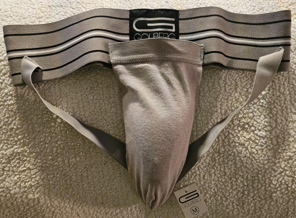 New Golberg Athletic Supporter Jock Strap with Removeable Cup Medium