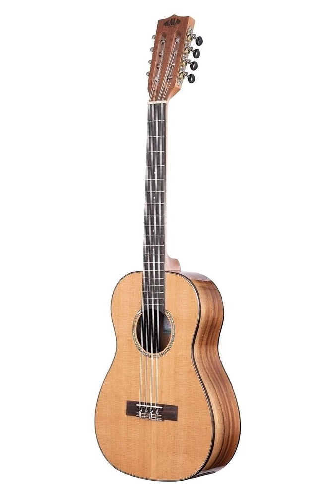 Kala KA-SCAC-B8 Solid Cedar Top Acacia, 8-String Ukulele, Baritone, Natural