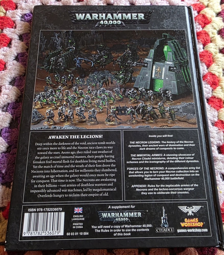 Warhammer 40k Codex Necrons Hardback book