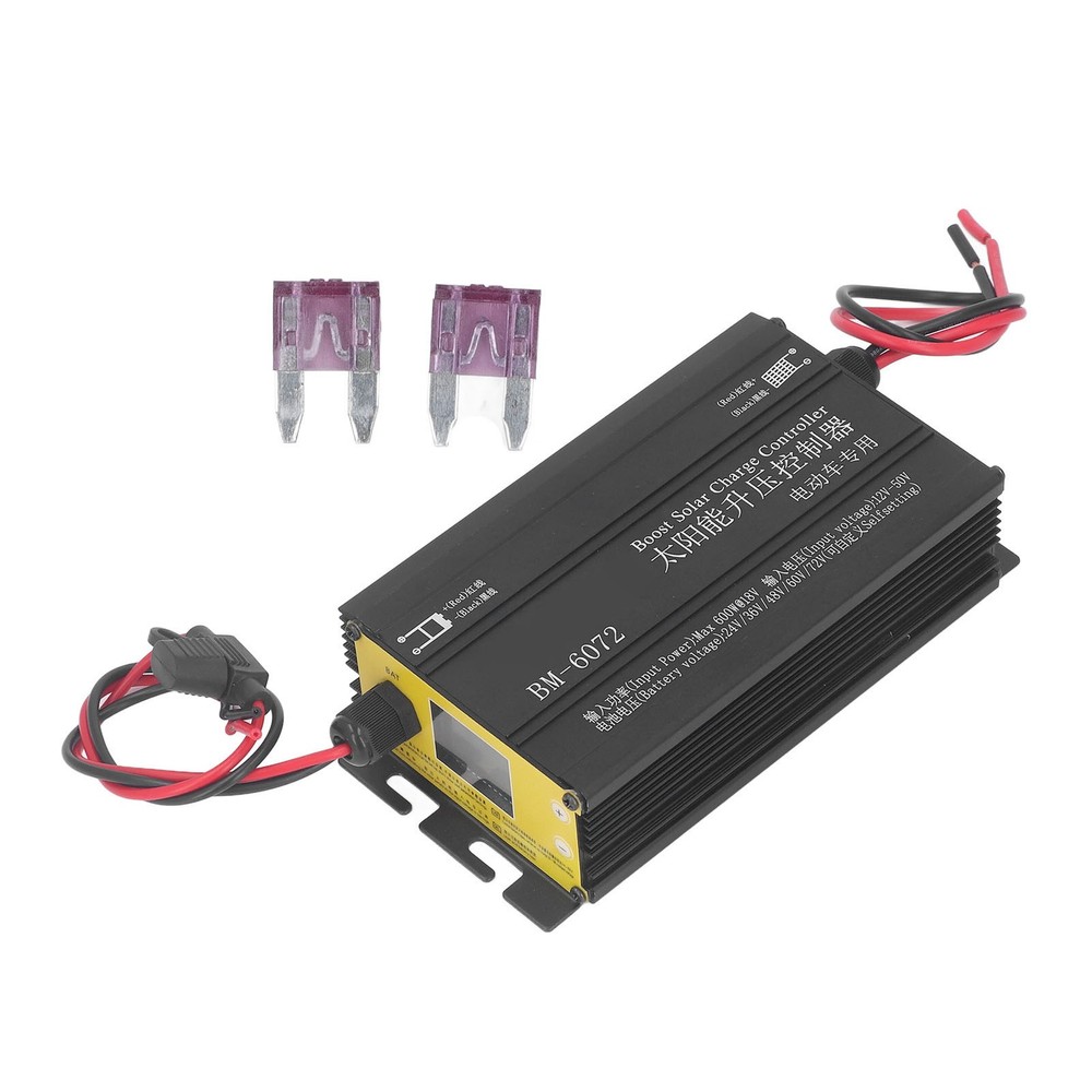 ·600W MPPT Boost Solar Charge Controller 12‑50V Input LCD Display Step Up Sol