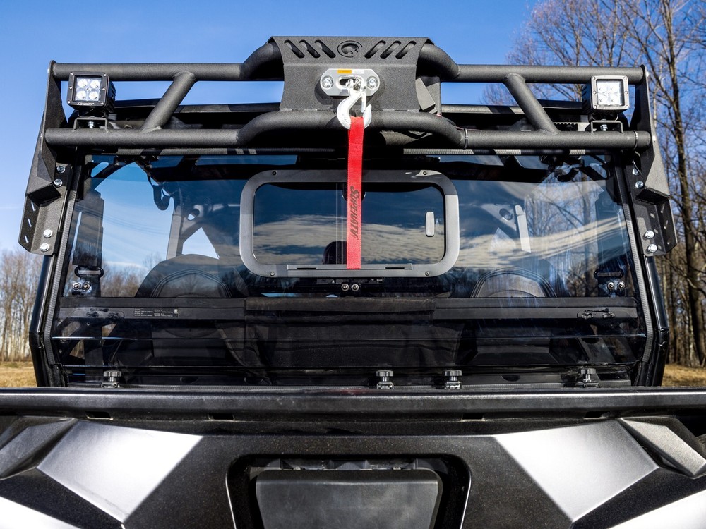 SuperATV Game Loader Rack for Polaris General XP 1000 with 2 Cube Lights