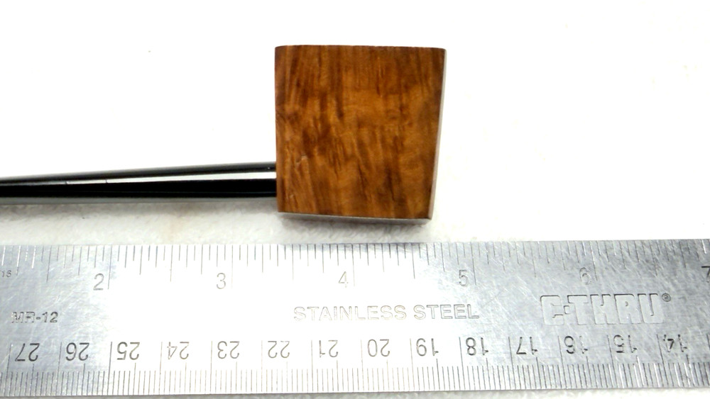 No Name- Unique Shaped Smooth "Imported Briar Root" Triangular / Square Stummel