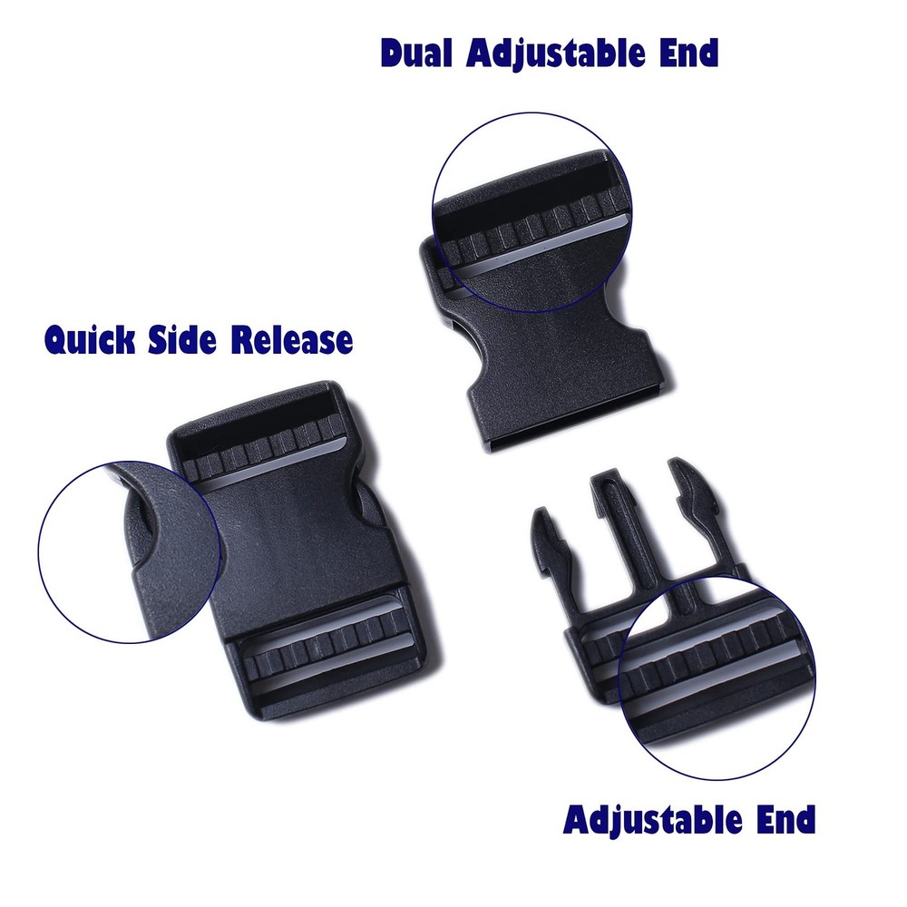 AXEN 4PCS Plastic Buckle, Side Quick Release Buckle for Bracelets Backpack Ta...