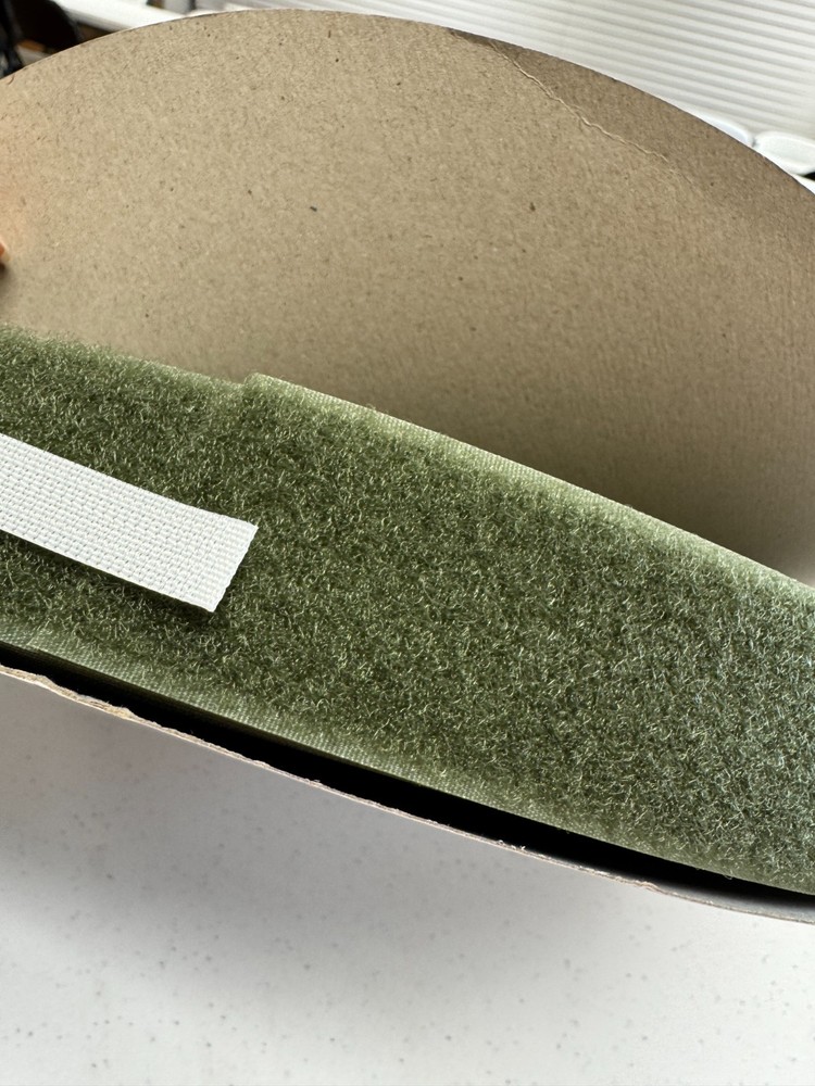 1.5" Nylon Olive Drab- Sew-On Loop fastener - 50 Yards