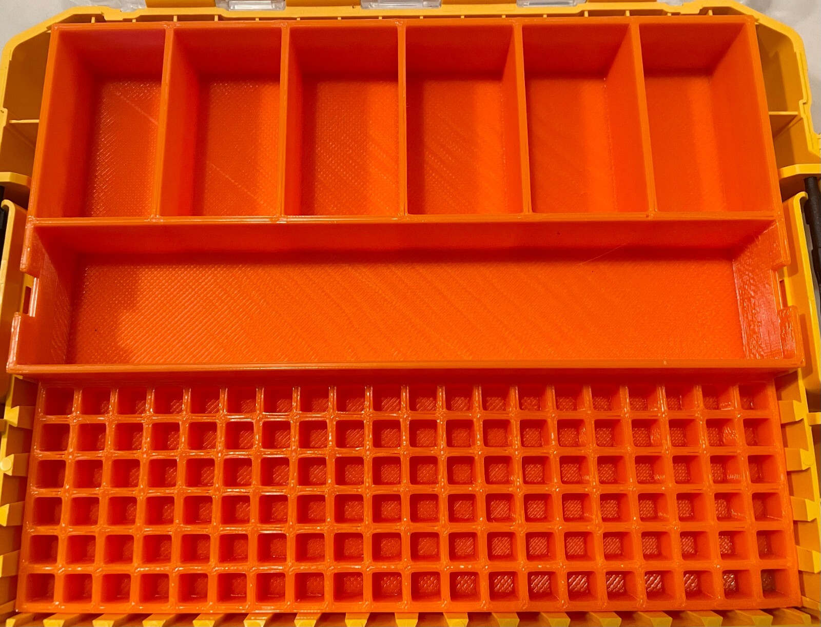 Impact bit holder insert for DEWALT Medium ToughCase (7 compartment + 120 bit)